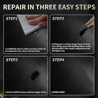 2026 Upgraded Advanced Leather Repair Gel, Multifunctional Leather Repair Kit for Car Seat Vinyl Repair Kit, Professional Leather Repair Coloured Cream Gel, Couch and Jacket Repair Kit (Coffee*)