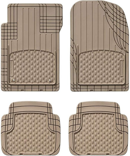 WeatherTech Semi Universal All Weather and Vehicle Trim to Fit Floor Mats - 4-Piece Set Tan