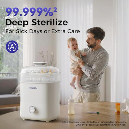 Bottle Sterilizer and Dryer, 99.999% Deep Sterilization, 6-min Rapid