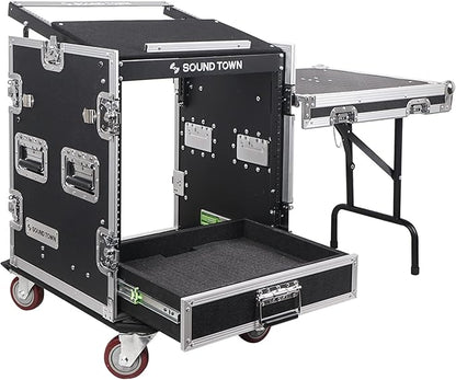 Sound Town 12U PA DJ Pro Audio Rack/Road ATA Case