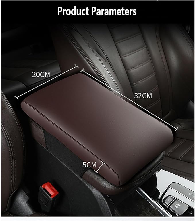 Car Armrest Cover Pad for Land Rover Range Rover (Evoque, Sport, Velar) MG HS 2023 2022 Premium Leather Center Console Armrest Cushion Pad Anti-Scratch Waterproof Auto Interior Accessories