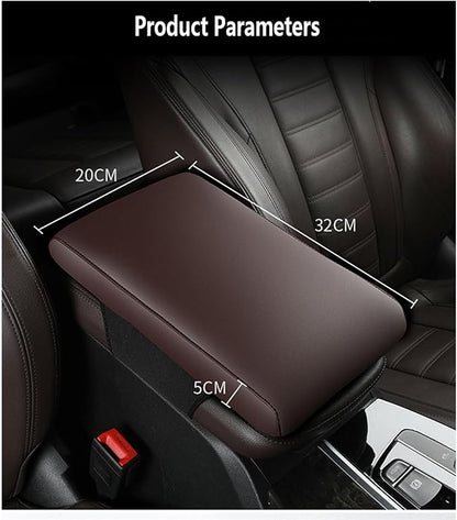 Car Armrest Cover Pad for Land Rover Range Rover (Evoque, Sport, Velar) MG HS 2023 2022 Premium Leather Center Console Armrest Cushion Pad Anti-Scratch Waterproof Auto Interior Accessories