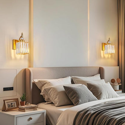 BBLLWJ Modern Wall Sconces Set of Two Gold Wall Sconces Indoor Wall Lamp