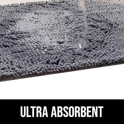 Muddy Mat® Dog Blanket - Chenille Water Absorption Blanket for Bed & Couch Cover for Dogs Washable, Anti-Slip Soft and Durable Furniture Protector for Dogs - Grey 29"x40"