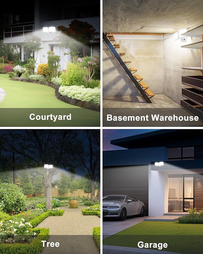 Rechargeable Battery Motion Light, 2500LM & 4000LM Dual Modes Motion Sensor