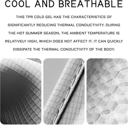 Car Seat Cover Cushion, Seat Protector Pad, Gel Chair Cushion for Front & Back Seats, Universal Non-Slip Breathable Comfortable Chair Covers for Cars SUVs Trucks Office Wheelchair (Gray)