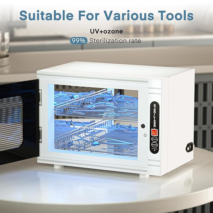 Yofuly Sterilizer for Esthetician, 12L Large Sterilizer for Nail Tools
