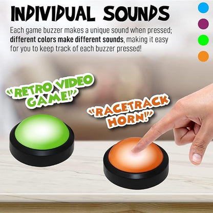Teacher's Choice Light Up Game Buzzer System, Displays The Winning Player Loud