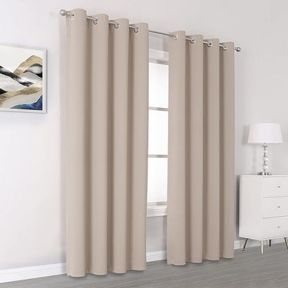 DUALIFE Blackout Curtains 96 Inches Long