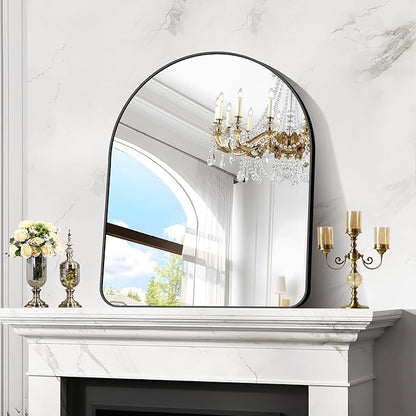 Arched Bathroom Mirror, Wall Mounted Mirror, Living Room, Hanging or Leaning