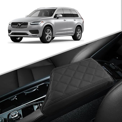 CDEFG for Volvo XC90 2018-2024 Center Console Cover Armrest Box Cover for XC90 Accessories Console Arm Rest Protector 2019 2020 2021 2022 2023 2024 -NOT FIT S90/V90