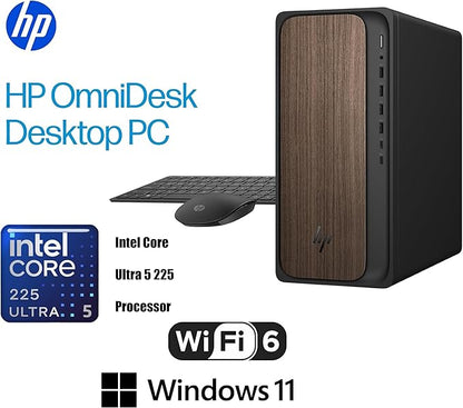 HP 2025 OmniDesk M03 Premium Business Next Gen AI Desktop Computer Intel Core