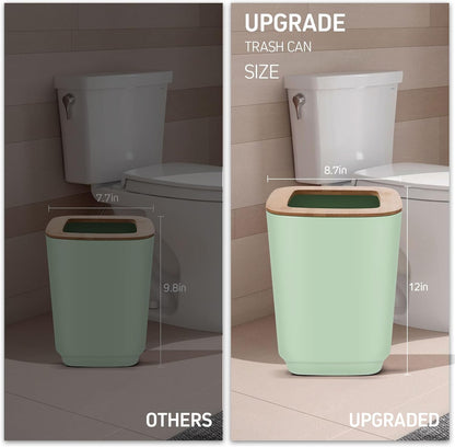 IMAVO Bathroom Accessories Set,Green Bathroom Set,11 Pieces Bathroom Accessory Set,Trash Can for Bathroom Accessories Décor and Housewarming Gifts