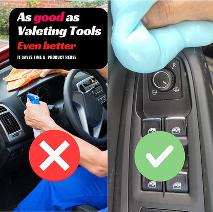 Magic Spruce Car Cleaning Gel Detailing Putty Interior Cleaner 2 Pack Car Slime Pc Laptop Computer Detail Tools Cleaning Accessories Stocking Stuffers for Men Women for Gifts for Men Women