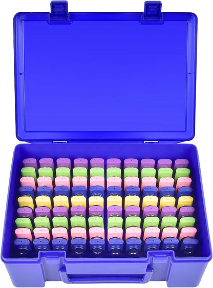 Flash Drive Case USB Memory Stick SD Card Storage Organizer- Holds 134pcs Thumb Drive Electronic Accessories Holder for Sandisk/for Samsung/for Inland/for PNY/for Netac (Blue)