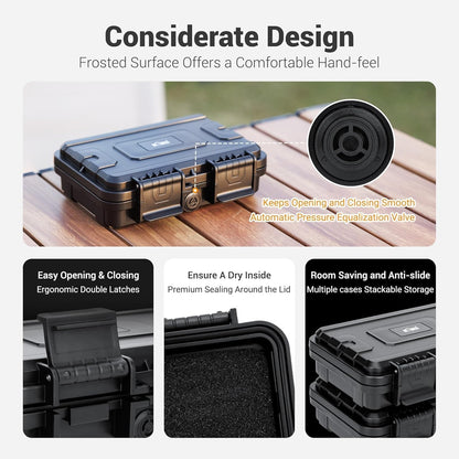KIWIFOTOS 32 Slots Memory Card Case with Individual Case for 18 SD Card+ 14 CFexpress Type A Card Holder Storage Organizer IP67 Waterproof