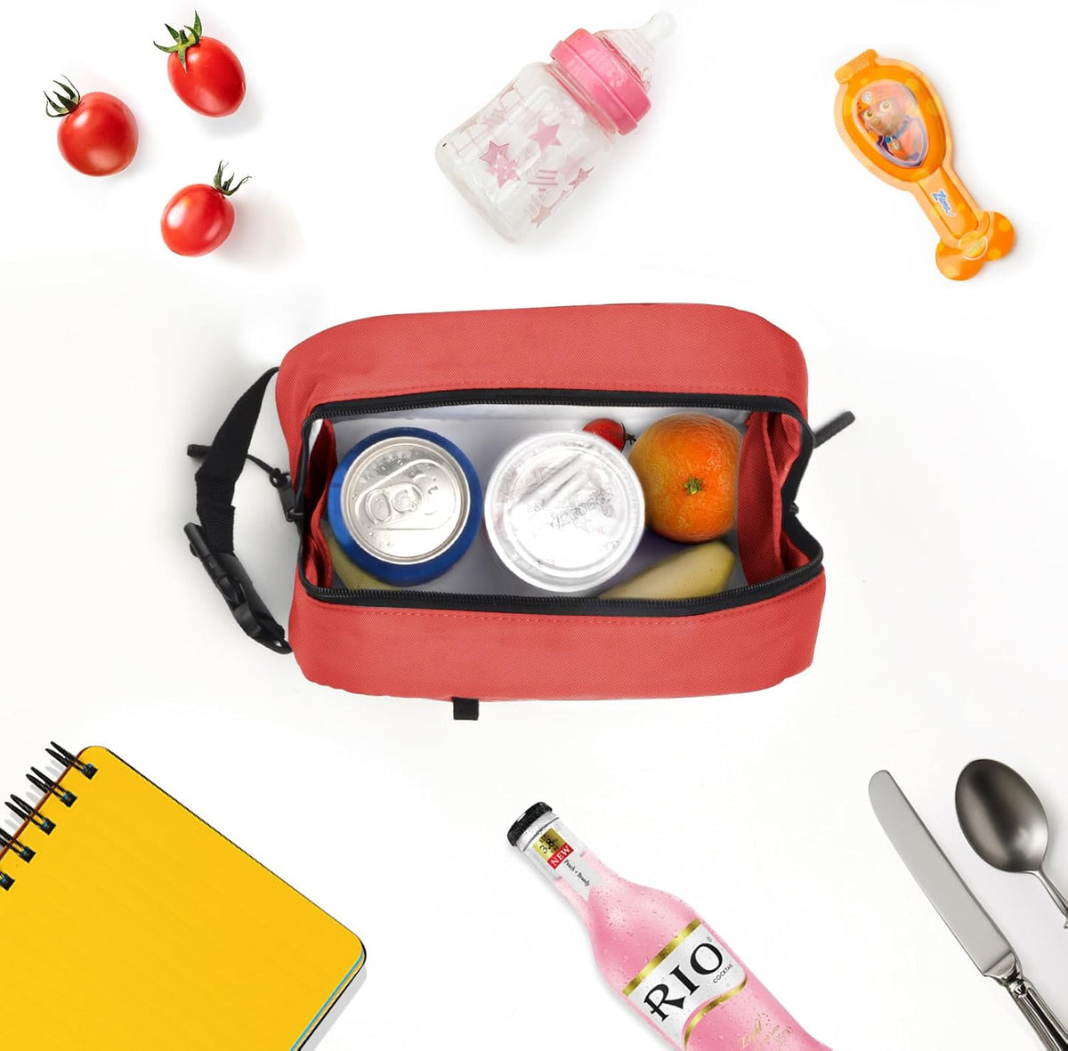 Cerbonny Small Cooler Bag Freezable Lunch Bag for Work School Travel, Leak-proof, Insulated, Suitable for 3+