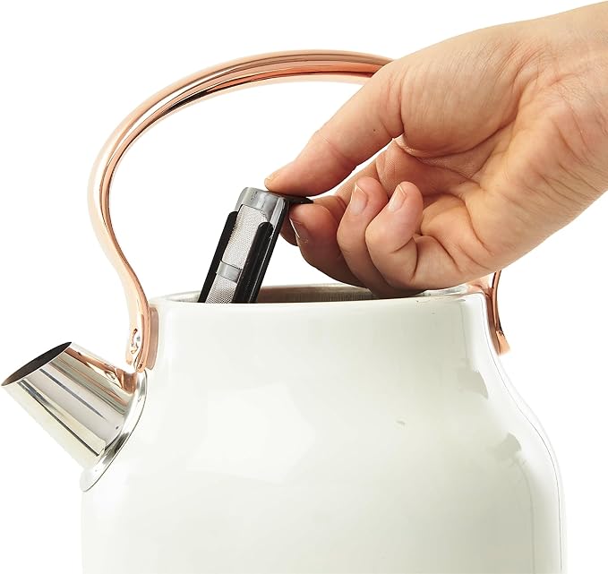 Haden Heritage 1.7 Liter Stainless Steel Electric Kettle, Hot Water Kettle