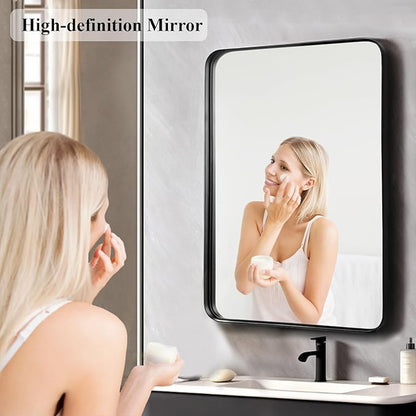 Fabuday Bathroom Mirror Over Sink 24x36 Black