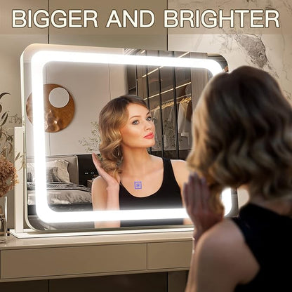 FENNIO Vanity Mirror with Lights 22''x17'' Makeup Mirror with Lights, Vanity