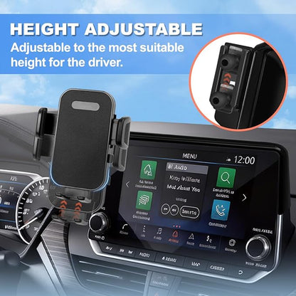 Car Phone Holder Fit for 2021-2025 Nissan Rogue / 2019-2025 Altima / 2020-2025 Sentra Accessories Phone Mount 8-inch Screen Fixed Clip, Cell Phone Automobile Cradles Hands-Free 360 Degree Rotation