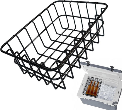 Freezer Storage – Upright Stackable Organizer, Deep Freezer Baskets Storage Bins, Space-Saving Feature for Produce, Vegetables, Fruits, Beverages, Food, Beer, Picnic, Camping, Outdoor