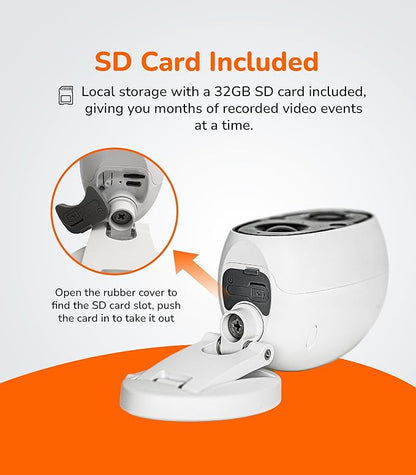 Sensforge 2.5K Indoor Outdoor Battery Camera