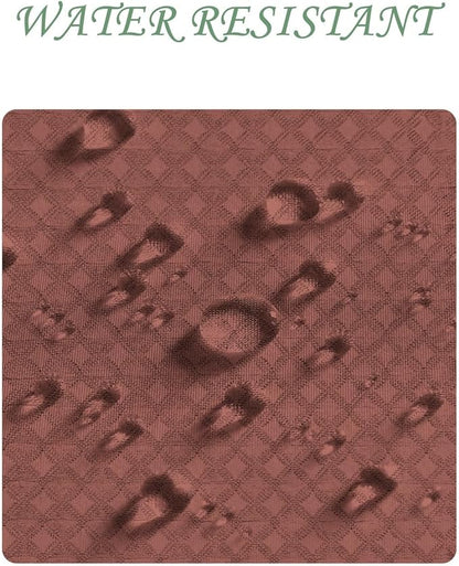 ggaimwf 72x78 Inch Solid Color Shower Curtain for Bathroom Waffle Bath Water Resistant Fabric Curtains Coffee Modern Thick Shower Stall Curtain with Metal Hooks