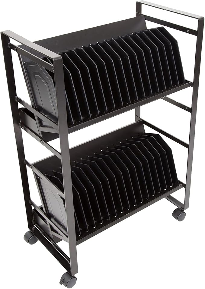 Line Leader 32-Device Mobile Charging Station | Steel Rolling Cart