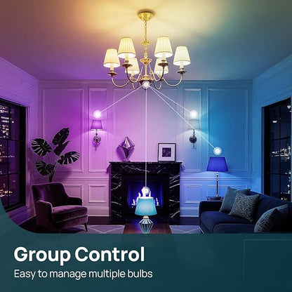 Linkind Matter Smart Bulbs, E12 Led Bulb Works
