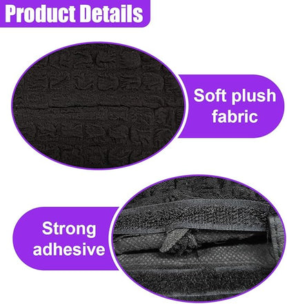 Car Tissue Holder, Soft Cute Auto Tissue Box Cover, Hanging Decorative Car Backseat Napkin Storage Bag, Universal Vehicle Interior Paper Organizer Accessories for Headrest(Black)