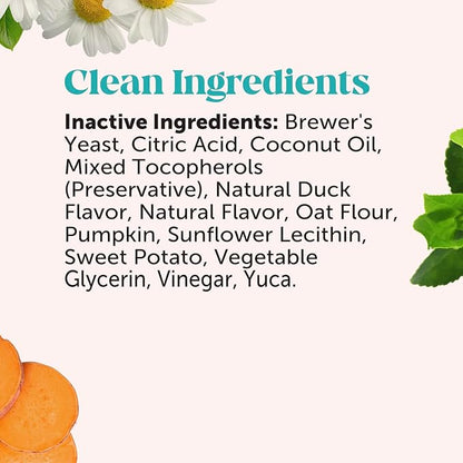 Natural Hemp Calming Chews for Dogs Maximum Strength - Hemp & Melatonin for Occasional Anxiousness - Calming Aid Supplement with Valerian Root - Stress, Separation & Thunder Support - (Duck 90 Ct)