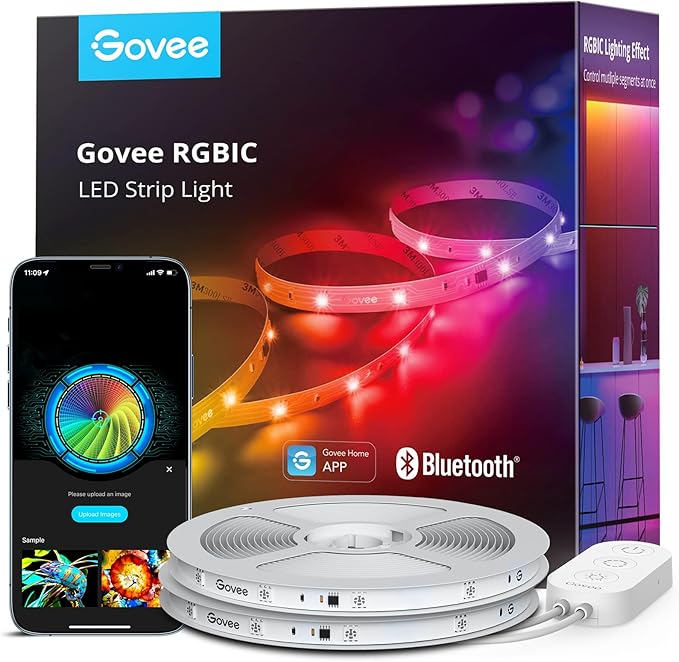 Govee RGBIC LED Strip Lights, 65.6ft Smart LED Lights