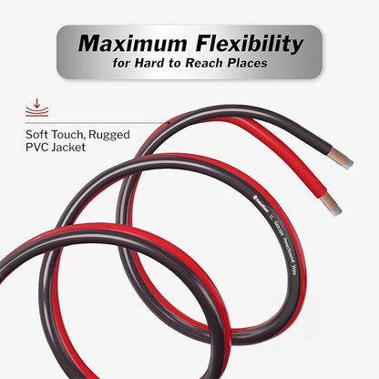 InstallGear 14 Gauge Speaker Wire - 100 Ft Copper Clad Aluminum Speaker Cable -