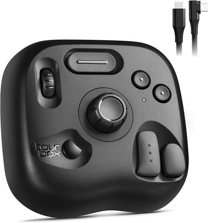 TourBox Lite - Editing Keyboard Compact, Artists Go-to Drawing Macro Keypad