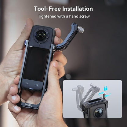 SMALLRIG Cage for Insta360 X4, Aluminum Protective Case for Insta 360 X4