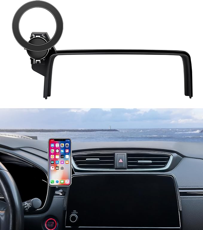 MaserWeller Car Phone Holder for Honda CRV CR-V 2017-2022 Accessories Screen Fixed Clip, 360° Rotation Phone Mount Compatible with MagSafe, Cell Phone Holder Does Not Affect Air Vent