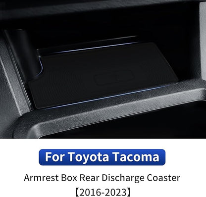 Car Wireless Charger Silica Gel Pad Suitable for 2016-2023 Toyota Tacoma Mobile Phone Charging Non-Slip Mat Interior Modification Accessories (Wireless Charger Pad -Not a Charging Device)