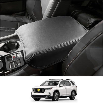 CDEFG Center Console Cover for 2023 2024 2025 Honda Pilot/2024-2026 Honda Ridgeline Passport Armrest Cover Center Console Pad Arm Rest Cushion Pilot 2025 Hybrid Accessories