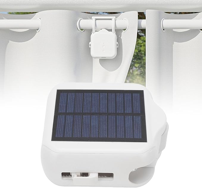 Diydeg Smart Curtain Motor, Solar Powered APP Remote Control Automatic Curtain