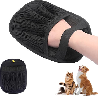 Kemodia 2 PCS Pet Hair Removal Glove, Reusable Electrostatic Cats & Dogs Hair Removal Tool for Couch, Furniture, Carpet, Car Seat, Clothes