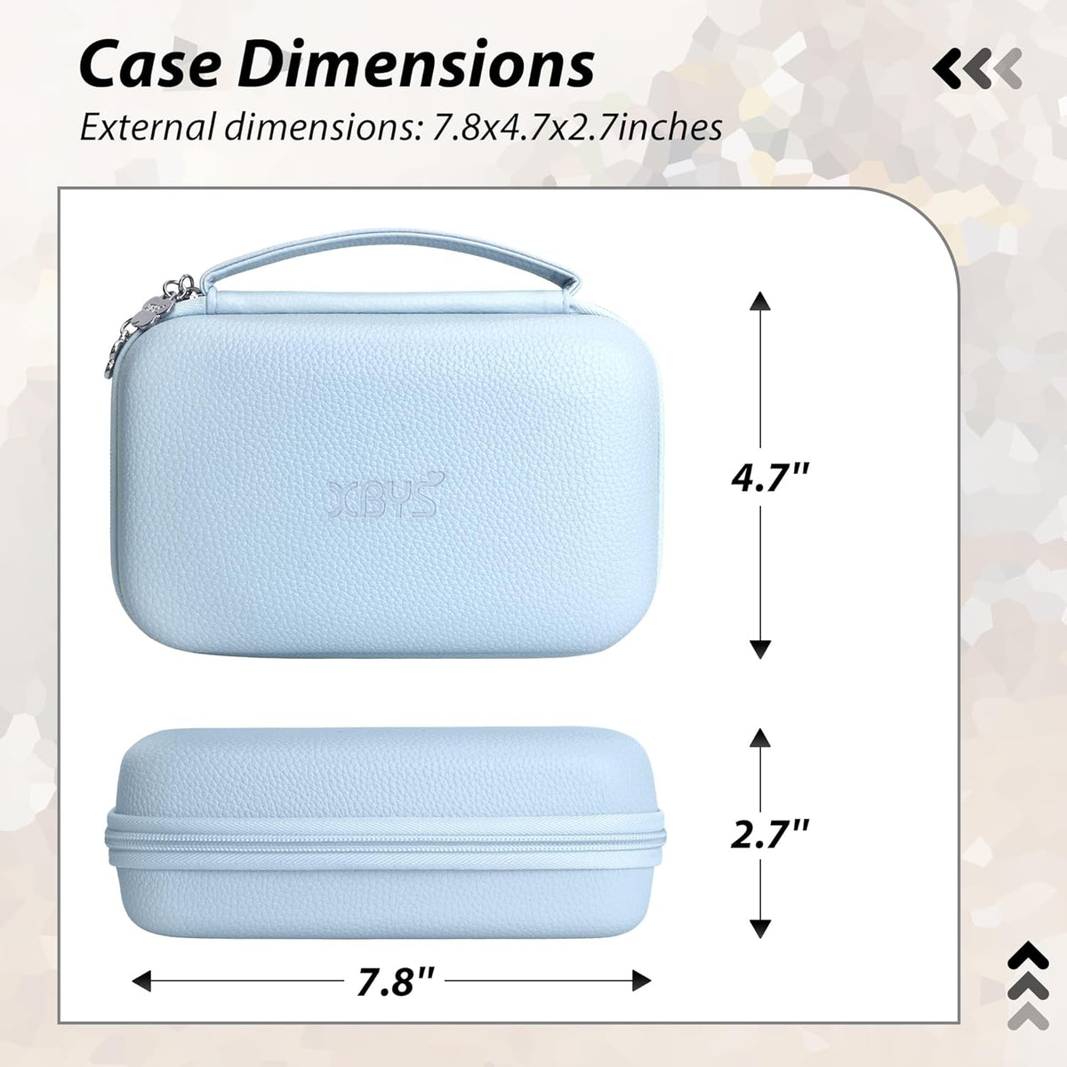 Charger Case for Macbook, Portable Tech Electronic Organizer Bag,Travel Storage Pouch for Laptop Accessories, MacBook Power Adapter, Charging Cords, USB Drives, Power Bank (Blue, XL)