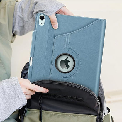Fintie Rotating Case for iPad Air 13-inch (M3) 2025, (M2) 2024-360 Degree Swiveling Protective Stand Cover with Pencil Holder, Auto Wake/Sleep, Ocean Blue