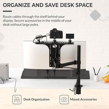 HumanCentric DSLR Monitor Mount Large, Desk Camera Mounting, Light Webcam