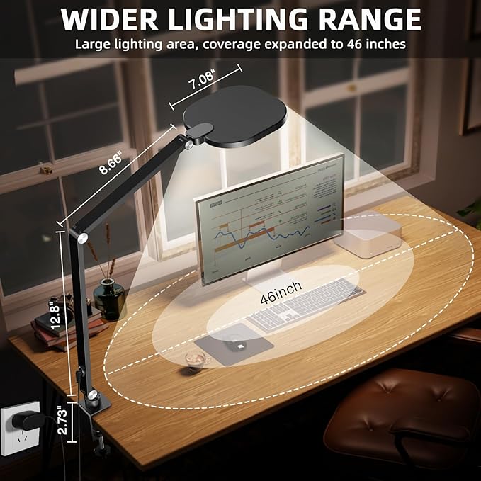 2 Packs Video Conference Light for Computer, 15W LitONES Desk Light for Zoom
