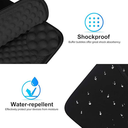 Lacdo Tablet Sleeve Case for 11 inch iPad A16 / 11 inchs iPad Pro M5 M4 / 11" iPad Air M3 M2 / 10.9" iPad / 10.2" iPad / 10.9" ipad Air / 11 Inch Samsung Galaxy Tab A9+ Bag, Fit Magic Keyboard, Black