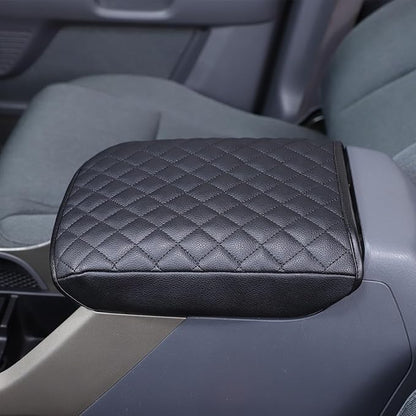 Center Console Cover Pad for Honda Pilot 2003 2004 2005 2006 2007 2008 Accessories Arm Rest Box Lid Cover Pad Armrest Seat Box Cover Car Armrest Pillow Cushion Mat Protector Leather (Black)
