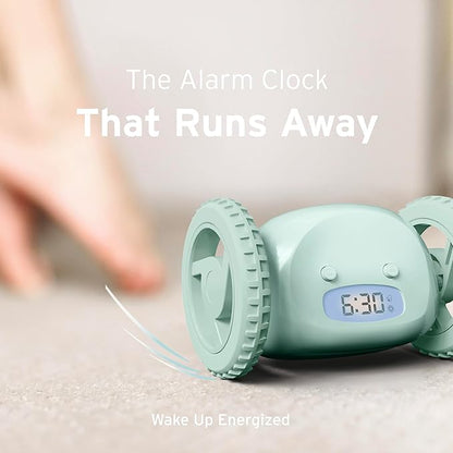 CLOCKY Extra Loud Alarm Clock for Heavy Sleepers on Wheels Rolls Runs Away