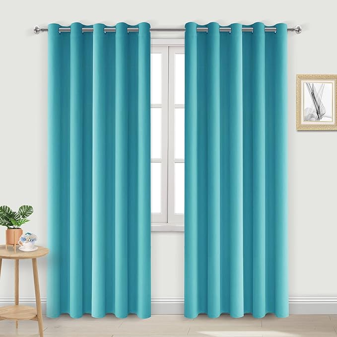DWCN Blackout Curtains 84 Inch Length, Thermal Light Blocking Curtain