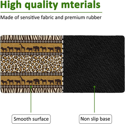 African Style Gaming Mouse Pad XXL Large Desk Mouse Pad Keyboard Mat with Stitched Edges Waterproof Non-Slip Desk Mat for Laptop,Keyboard,Computer 35.4 * 15.7 Inch